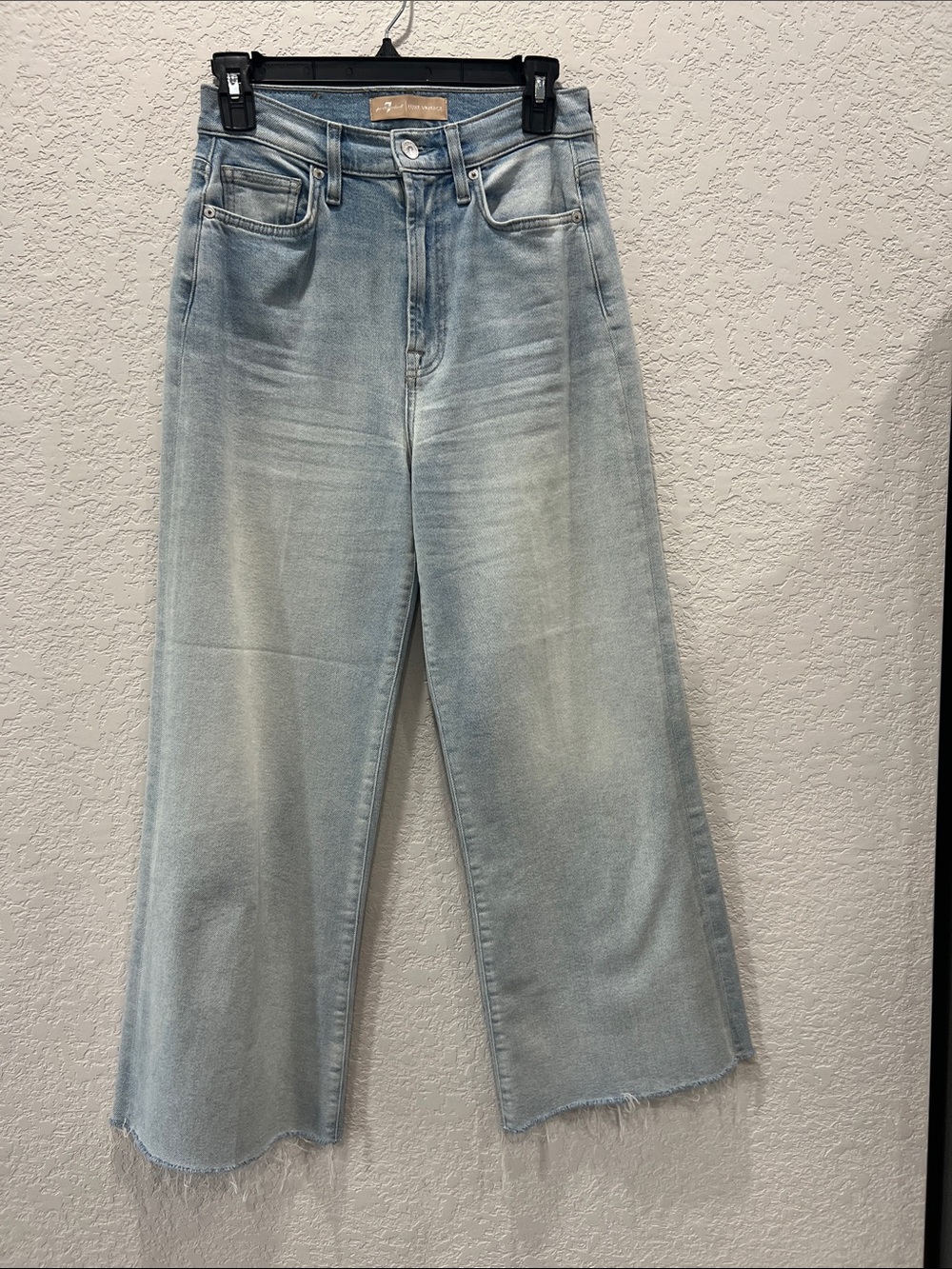 7 For All Mankind Light Blue Wide Leg Jeans size 27